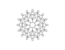 mandala. decorativo elemento, fiore, ornamento. vettore illustrazione.