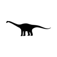 dinosauro sagome vettore illustrazione isolato su bianca sfondo. preistorico animale vettore silhouette. nero dinosauro sagome per bambini.