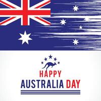 contento Australia giorno scritta. calligrafia con bandiera carta geografica di Australia . vettore illustrazione