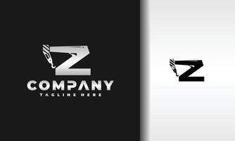 lettera z gru servizio logo vettore