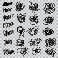 astratto scarabocchiare, mano disegnato di groviglio scarabocchio schizzo. vettore illustrazione