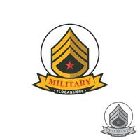 militare badge emblema e esercito cerotti tipografia vettore