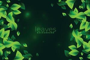 verde le foglie eco sfondo design concetto vettore