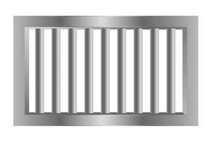 prigione prisione acciaio barre fatto con metallo vettore