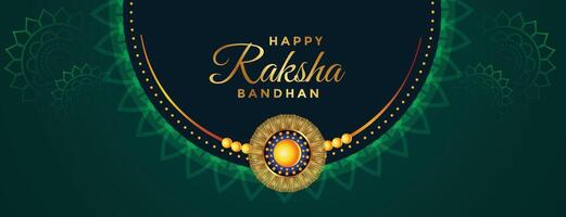 tradizionale bellissimo Raksha bandhan Festival bandiera design vettore
