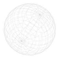 astratto geometrico sfera griglia grafico design vettore