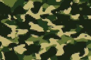 militare camuffare struttura nel verde ombra modello vettore