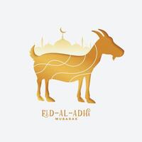 bakra eid al adha Festival saluto design vettore