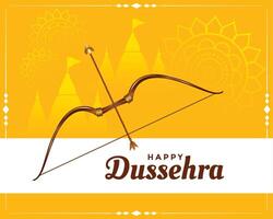 contento Dussehra Festival auguri saluto carta design vettore