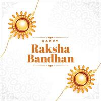 piatto contento Raksha bandhan Festival sfondo con rakhi design vettore