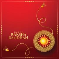 d'oro rakhi sfondo per rakhsha bandhan Festival vettore