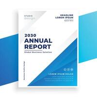 design semplice del modello di brochure aziendale per la relazione annuale vettore