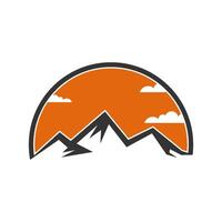 montagna logo vettore design modelli semplice e moderno