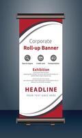 vettore rollup banner modello con attività commerciale presentazione design modello