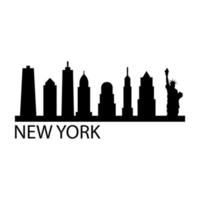 skyline di new york vettore