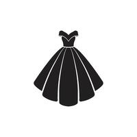 icona del vestito da sposa vettore