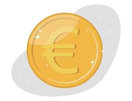 grande Euro moneta vettore