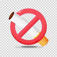 icona non fumatori su sfondo bianco vettore