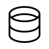 Banca dati icona vettore simbolo design illustrazione