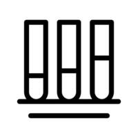 test tubi icona vettore simbolo design illustrazione