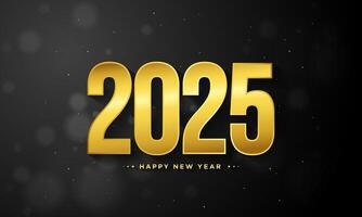 2025 contento nuovo anno sfondo design. vettore
