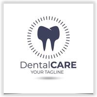 vettore dentista logo design modello