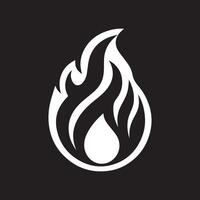 semplice design logo, moderno concetto fuoco logo vettore