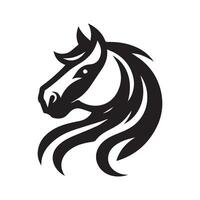 moderno logo disegno, cavallo logo con un' moderno concetto vettore