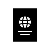 passaporto icona simbolo vettore modello