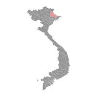 Lang figlio Provincia carta geografica, amministrativo divisione di Vietnam. vettore illustrazione.