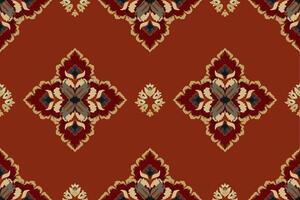 ikat tribale indiano senza soluzione di continuità modello. etnico azteco tessuto tappeto mandala ornamento nativo boho gallone tessile.geometrico africano americano orientale tradizionale vettore illustrazioni. ricamo stile.