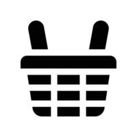 shopping cestino icona. vettore glifo icona per il tuo sito web, mobile, presentazione, e logo design.