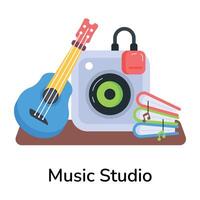 di moda musica studio vettore