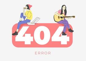 gratuito vettore errore 404 concetto per atterraggio pagina