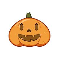 occhi zucca Halloween personaggio cartone animato vettore illustrazione