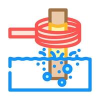 indurimento maniscalco metallo colore icona vettore illustrazione