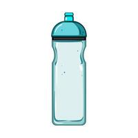 blu bicicletta bottiglia cartone animato vettore illustrazione