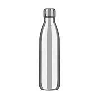 acqua inossidabile bottiglia cartone animato vettore illustrazione