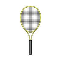 sport tennis racchetta cartone animato vettore illustrazione