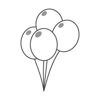Palloncino logo semplice vettore