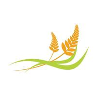 logo del grano agricolo vettore