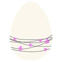 Pasqua uovo isolato illustrazione vettore