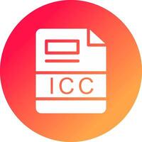 icc creativo icona design vettore