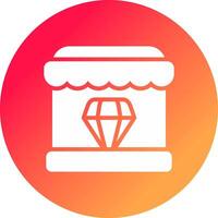 diamante negozio creativo icona design vettore