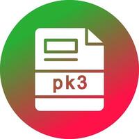 pk3 creativo icona design vettore