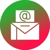 e-mail marketing creativo icona design vettore