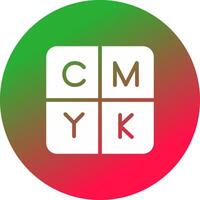 CMYK creativo icona design vettore