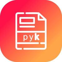 pyk creativo icona design vettore