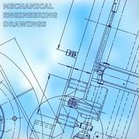 progetto, schizzo. illustrazione di ingegneria vettoriale. copertina, volantino, banner, sfondo vettore