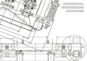 bandiera di vettore. disegno tecnico. fabbricazione di strumenti meccanici vettore